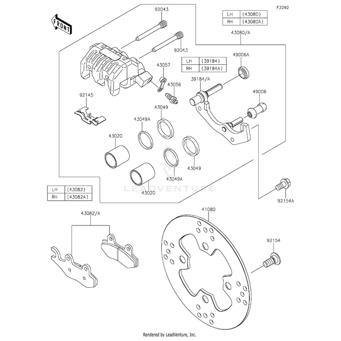 Bracket-Assembly,Rh by Kawasaki