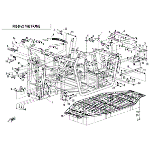 Bracket Assy Seat Belt Buckle by CF Moto 7030-037400-30000 OEM Hardware 7030-037400-30000 Northstar Polaris