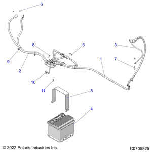 Bracket-Battery Strap,Varta,Blk by Polaris 5261391-329 OEM Hardware P5261391-329 Off Road Express