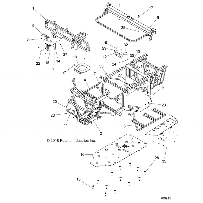 Bracket-Battery Support,Blk by Polaris