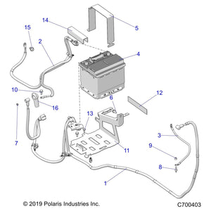 Bracket-Battery Tray Eu,Blk by Polaris 5272175-458 OEM Hardware P5272175-458 Off Road Express