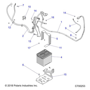 Bracket-Battery Tray,Mud,Blk by Polaris 5265907-329 OEM Hardware P5265907-329 Off Road Express