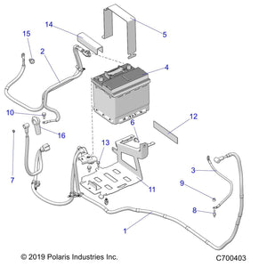 Bracket-Battery Tray,Rgr Dsl,Blk by Polaris 5267917-329 OEM Hardware P5267917-329 Off Road Express