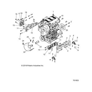 Bracket-Belt Guard,Mount,Blk by Polaris 5260915-458 OEM Hardware P5260915-458 Off Road Express