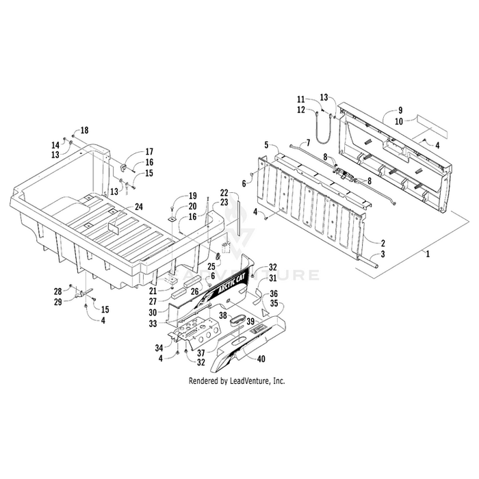 Bracket, Box Latch Spring By Arctic Cat