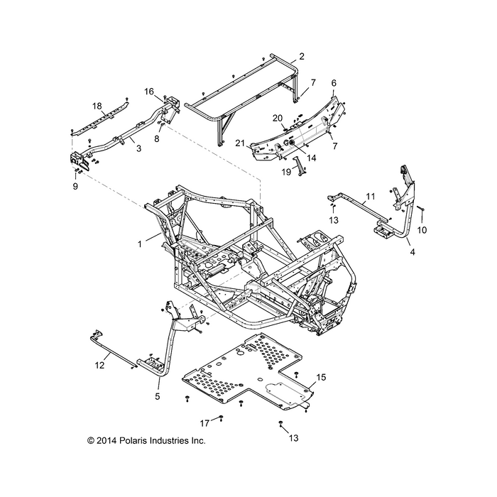 Bracket-Brace,Rear,Blk by Polaris