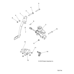 Bracket-Brake Pedal Switch,Blk by Polaris 5263156-329 OEM Hardware P5263156-329 Off Road Express