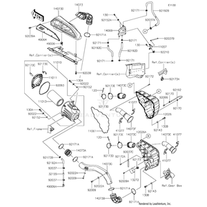 Bracket,Breather by Kawasaki 11057-2431 OEM Hardware 11057-2431 Off Road Express Peach St