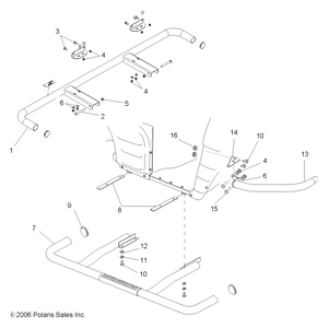 Bracket-Brushguard,Ext,Lh,Blk by Polaris 5251024-067 OEM Hardware P5251024-067 Off Road Express