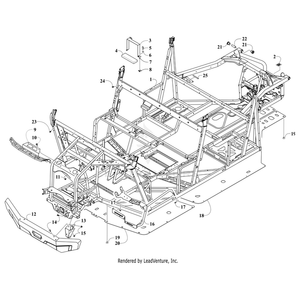 Bracket, Bumper - Black By Arctic Cat 8506-664 OEM Hardware 8506-664 Off Road Express