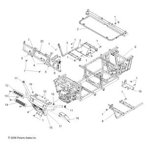 Bracket-Bumper,Guard,Blk by Polaris 5252789-067 OEM Hardware P5252789-067 Off Road Express