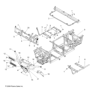 Bracket-Bumper,Guard,Ebw by Polaris 5252789-521 OEM Hardware P5252789-521 Off Road Express