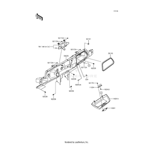 Bracket by Kawasaki 11054-1789 OEM Hardware 11054-1789 Off Road Express Peach St