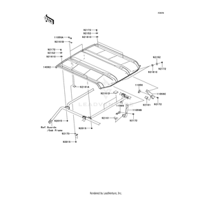 Bracket by Kawasaki 11056-2483 OEM Hardware 11056-2483 No Longer Available