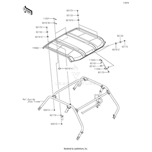 Bracket by Kawasaki 11056-2508 OEM Hardware 11056-2508 Off Road Express Peach St