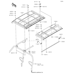 Bracket by Kawasaki 11057-0074 OEM Hardware 11057-0074 Off Road Express Peach St