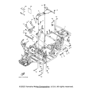 Bracket by Yamaha 2HC-F115C-01-00 OEM Hardware 2HC-F115C-01-00 Off Road Express