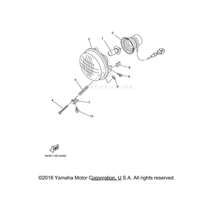 Bracket by Yamaha 5KM-84703-00-00 OEM Hardware 5KM-84703-00-00 Off Road Express