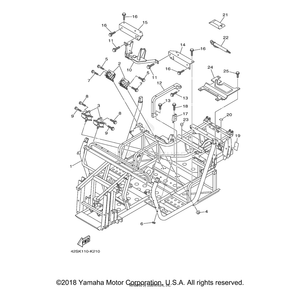 Bracket by Yamaha 5UG-F116B-00-00 OEM Hardware 5UG-F116B-00-00 Off Road Express