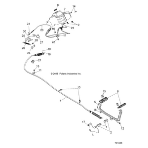 Bracket-Cable by Polaris 3120876 OEM Hardware P3120876 Off Road Express