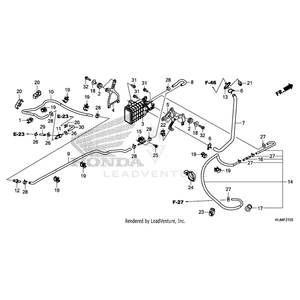 Bracket, Canister by Honda 17315-HL6-A00 OEM Hardware 17315-HL6-A00 Off Road Express Peach St