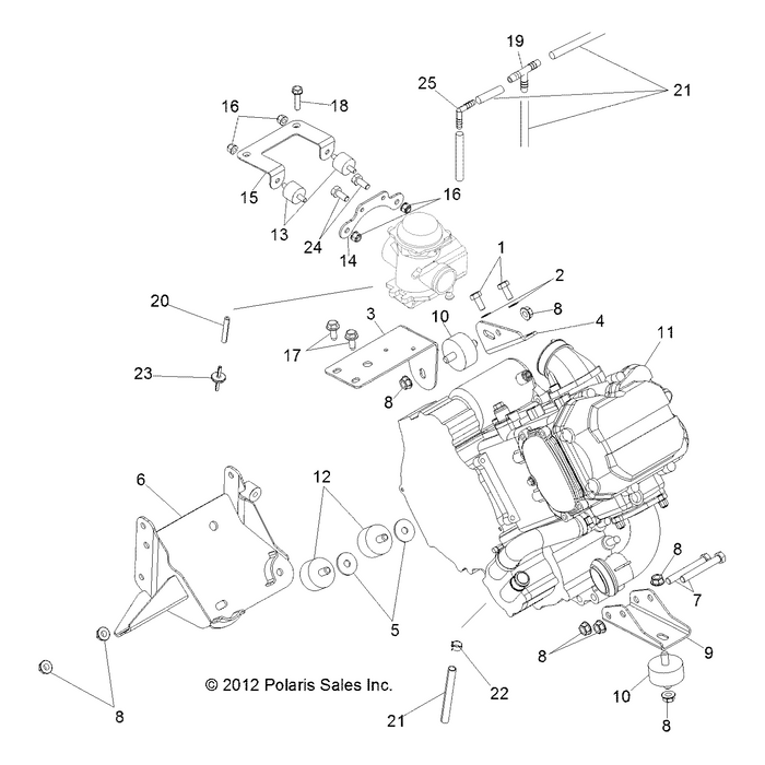 Bracket-Carb by Polaris