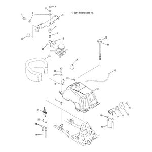 Bracket-Carb Support,Blk by Polaris 5245672-067 OEM Hardware P5245672-067 Off Road Express