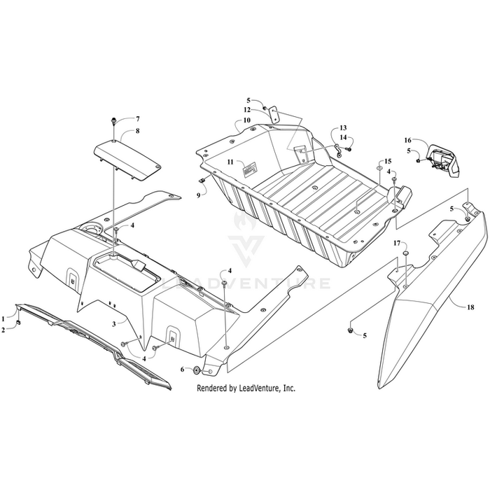 Bracket, Cargo Plate By Arctic Cat