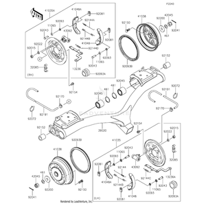 Bracket-Comp-Rear Susp by Kawasaki 39020-0004 OEM Hardware 39020-0004 Off Road Express Drop Ship