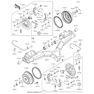 Bracket-Comp-Rear Susp by Kawasaki 39020-0005 OEM Hardware 39020-0005 Off Road Express Peach St