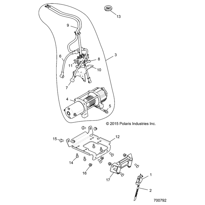 Bracket-Contactor,Mount,Xovr by Polaris