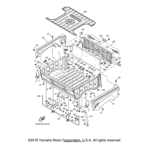 Bracket, Damper by Yamaha 5UG-F1798-11-00 OEM Hardware 5UG-F1798-11-00 Off Road Express