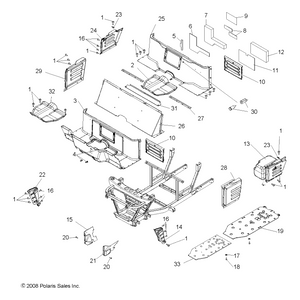 Bracket-Drive Shft Cvr Supt,Blk by Polaris 5252460-329 OEM Hardware P5252460-329 Off Road Express