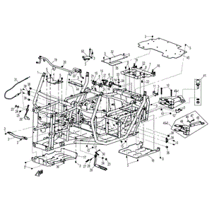 Bracket Dump Box by CF Moto 9030-037500-1000 OEM Hardware 9030-037500-1000 Northstar Polaris