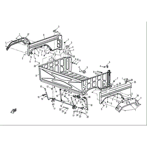 Bracket Dump by CF Moto 9030-221102-1000 OEM Hardware 9030-221102-1000 Northstar Polaris