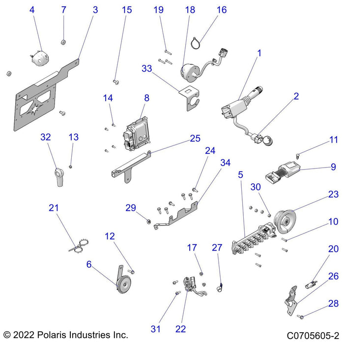 Bracket-Ecu,Zeus Diesel by Polaris