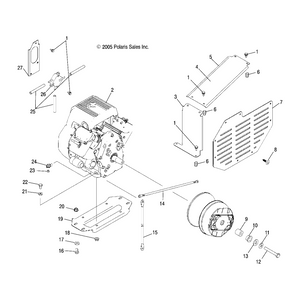 Bracket-Engine,Blk by Polaris 5247203-067 OEM Hardware P5247203-067 Off Road Express