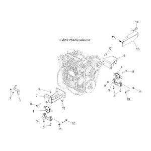 Bracket-Engine,Throttle,Dsl,Blk by Polaris 5254264-329 OEM Hardware P5254264-329 Off Road Express