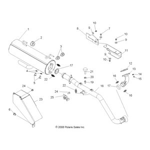 Bracket-Exhaust Mount by Polaris 5252407-329 OEM Hardware P5252407-329 Off Road Express