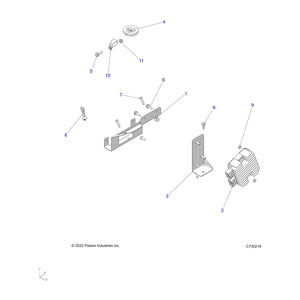 Bracket-F.Tank Rotation,Blk by Polaris 5270420-458 OEM Hardware P5270420-458 Off Road Express