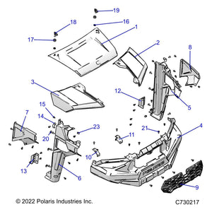 Bracket-Fascia Mount,Lh,M.Blk by Polaris 5270974-458 OEM Hardware P5270974-458 Off Road Express