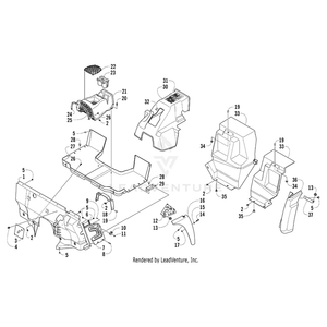 Bracket, Fender Support - Lower By Arctic Cat 2516-326 OEM Hardware 2516-326 Off Road Express