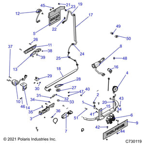 Bracket-Fog Light,Mrgr,Blk by Polaris 5271442-458 OEM Hardware P5271442-458 Off Road Express