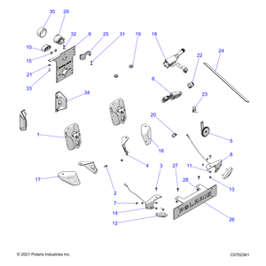 Bracket-Fog Light Zug,Blk by Polaris 5265153-458 OEM Hardware P5265153-458 Off Road Express