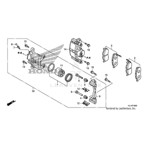 Bracket, Front Caliper by Honda 45111-HL1-A01 OEM Hardware 45111-HL1-A01 Off Road Express Peach St