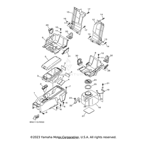 Bracket, FrStorage by Yamaha 2MB-F253E-00-00 OEM Hardware 2MB-F253E-00-00 Off Road Express