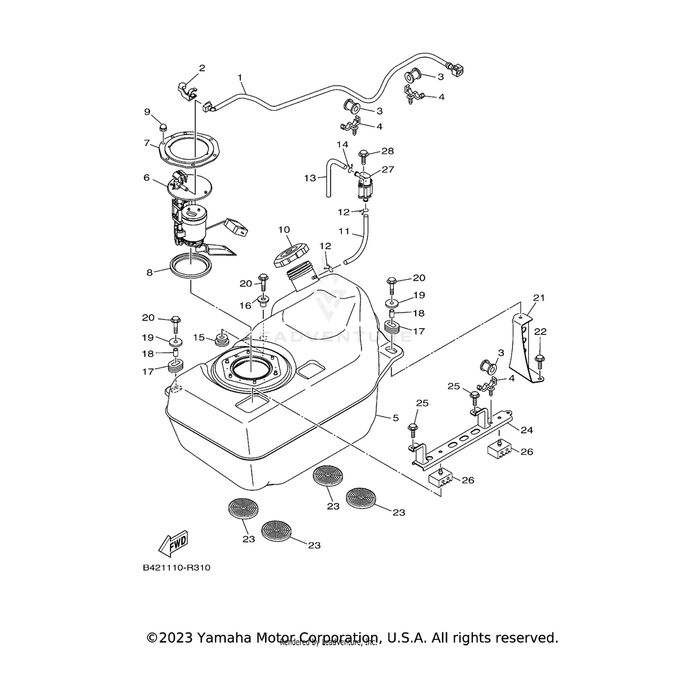 Bracket, Fuel Pump by Yamaha