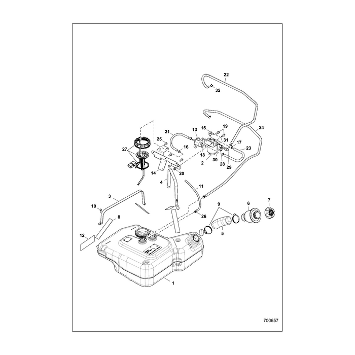 Bracket-Fuel System Mount by Polaris