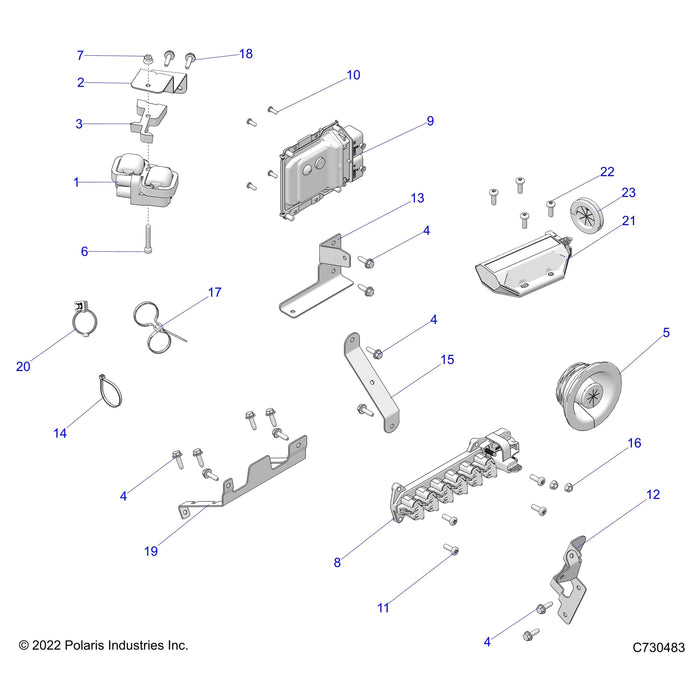 Bracket-Fuse Holder,Prem,Blk by Polaris