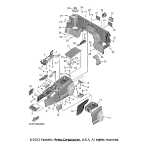 Bracket, Hinge by Yamaha B4J-F114B-00-00 OEM Hardware B4J-F114B-00-00 Off Road Express